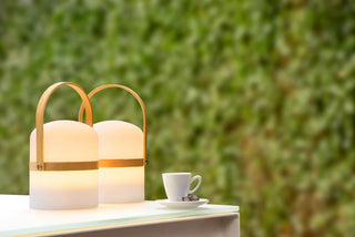 JOE - Rechargeable table lamp Indoor/Outdoor - Battery - Ø 14.5 cm - LED Dimmable - 1x3W 3000K - IP44 - White