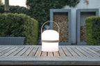 JOE - Rechargeable table lamp Indoor/Outdoor - Battery - Ø 14.5 cm - LED Dimmable - 1x3W 3000K - IP44 - White