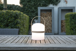 JOE - Rechargeable table lamp Indoor/Outdoor - Battery - Ø 14.5 cm - LED Dimmable - 1x3W 3000K - IP44 - White