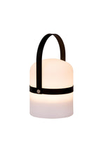 LITTLE JOE - Oplaadbare Tafellamp Binnen/Buiten - Accu/Batterij - Ø 10 cm - LED Dimb. - 1x0,3W 3000K - IP44 - Zwart