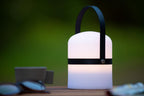 LITTLE JOE - Oplaadbare Tafellamp Binnen/Buiten - Accu/Batterij - Ø 10 cm - LED Dimb. - 1x0,3W 3000K - IP44 - Zwart