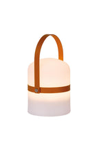 LITTLE JOE - Oplaadbare Tafellamp Binnen/Buiten - Accu/Batterij - Ø 10 cm - LED Dimb. - 1x0,3W 3000K - IP44 - Bruin