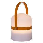 LITTLE JOE - Oplaadbare Tafellamp Binnen/Buiten - Accu/Batterij - Ø 10 cm - LED Dimb. - 1x0,3W 3000K - IP44 - Bruin