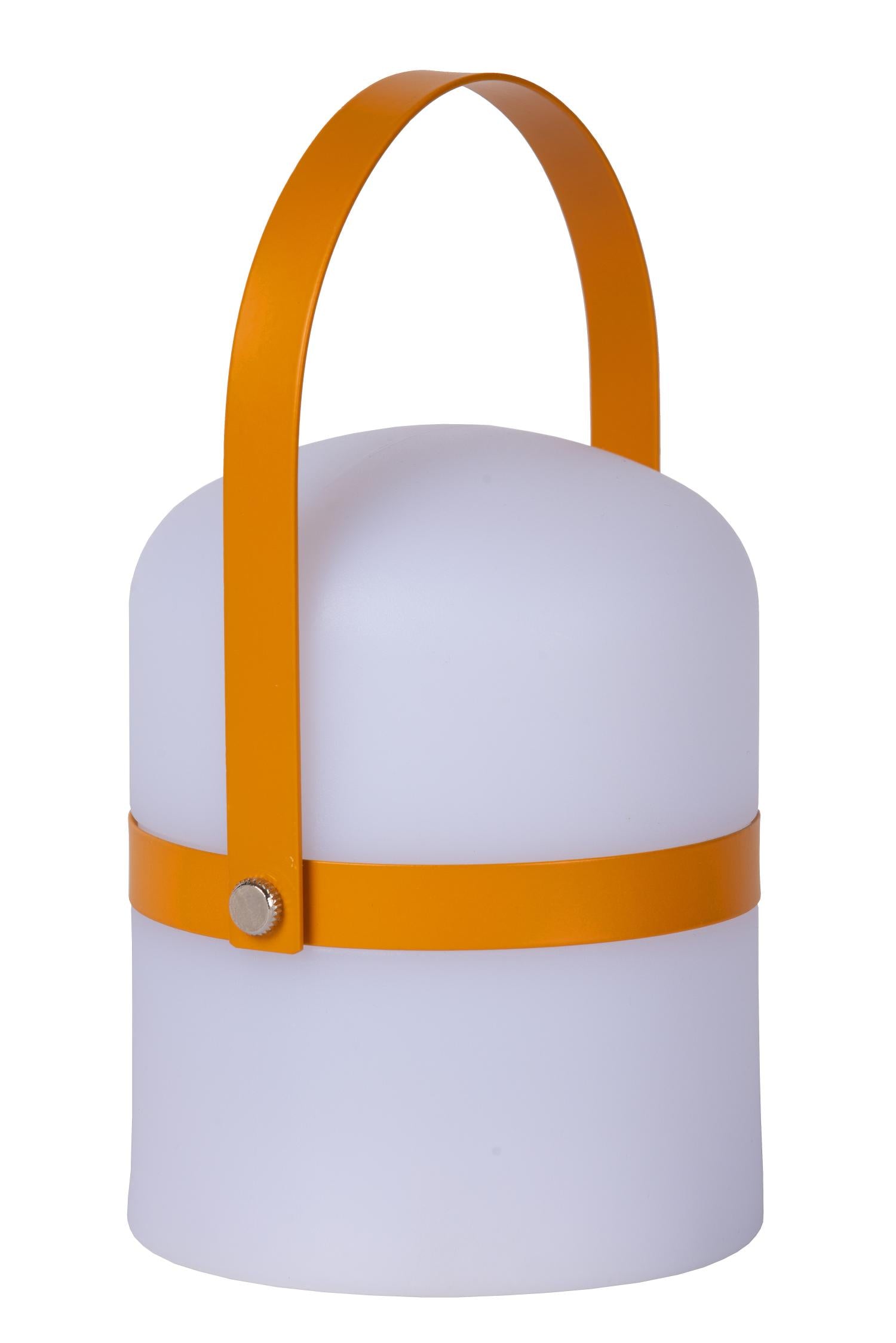 LITTLE JOE - Oplaadbare Tafellamp Binnen/Buiten - Accu/Batterij - Ø 10 cm - LED Dimb. - 1x0,3W 3000K - IP44 - Bruin