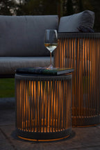 PINGI - Lampadaire rechargeable Intérieur/Extérieur - Batterie/Pile - Ø 33,5 cm - LED 3 StepDim - 1x3W 3000K - IP44 - Taupe