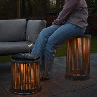 PINGI - Lampadaire rechargeable Intérieur/Extérieur - Batterie/Pile - Ø 33,5 cm - LED 3 StepDim - 1x3W 3000K - IP44 - Taupe