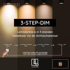 PINGI - Lampadaire rechargeable Intérieur/Extérieur - Batterie/Pile - Ø 33,5 cm - LED 3 StepDim - 1x3W 3000K - IP44 - Taupe