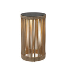 PINGI - Oplaadbare Vloerlamp Binnen/Buiten - Accu/Batterij - Ø 33,5 cm - LED 3 StepDim - 1x3W 3000K - IP44 - Taupe