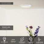 TENDO-LED - Ceiling light - Ø 22 cm - LED - 1x18W 3000K - White