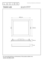 TENDO-LED - Plafonnier - LED - 1x18W 3000K - Blanc