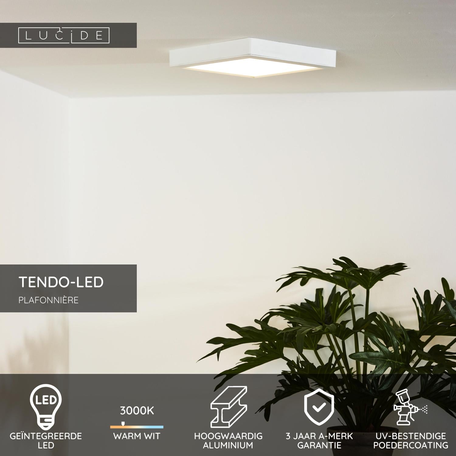 TENDO-LED - Plafonnier - LED - 1x18W 3000K - Blanc