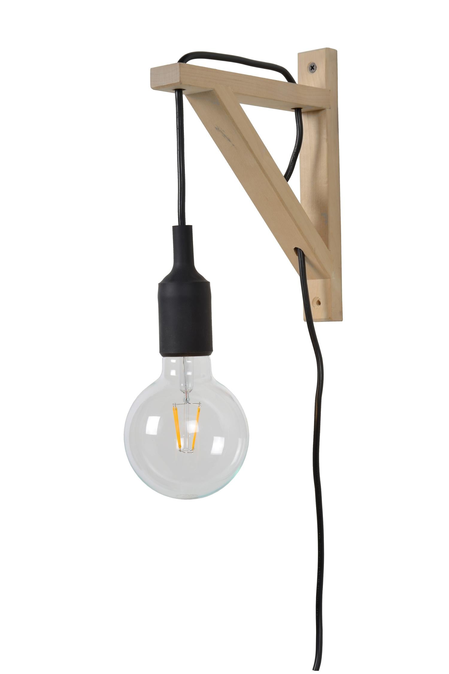 FIX - Wandlamp - 1xE27 - Zwart