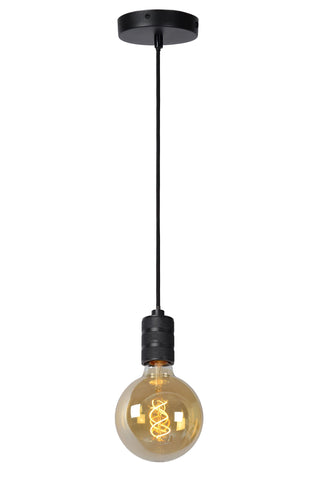 JOVA - Hanglamp - Ø 10 cm - 1xE27 - Zwart