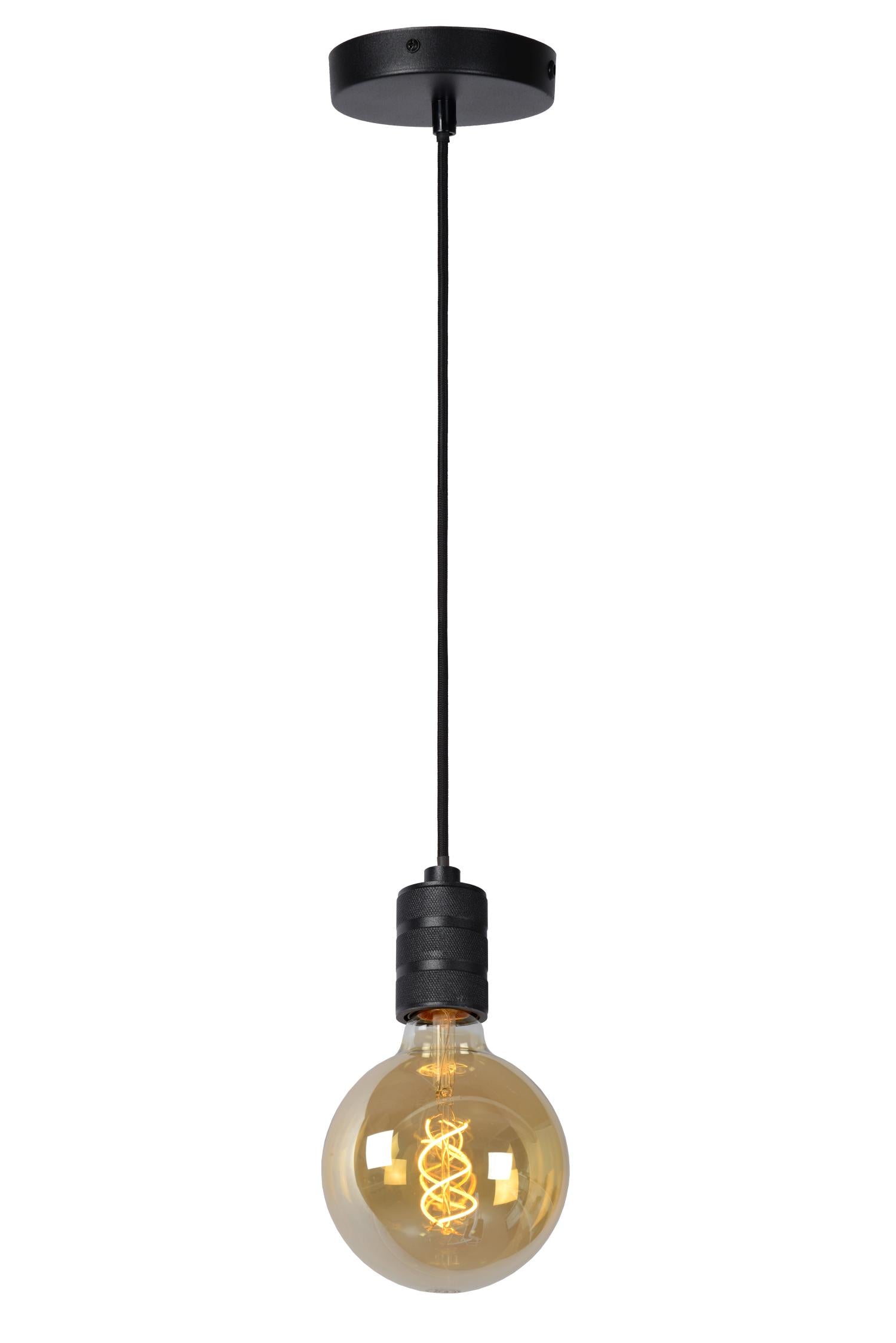 JOVA - Hanglamp - Ø 10 cm - 1xE27 - Zwart