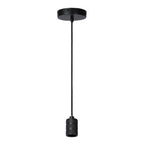 JOVA - Hanglamp - Ø 10 cm - 1xE27 - Zwart