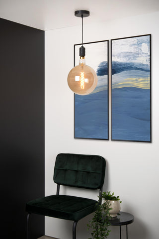 JOVA - Hanglamp - Ø 10 cm - 1xE27 - Zwart
