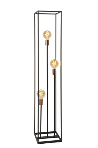 ARTHUR - Vloerlamp - 3xE27 - Zwart