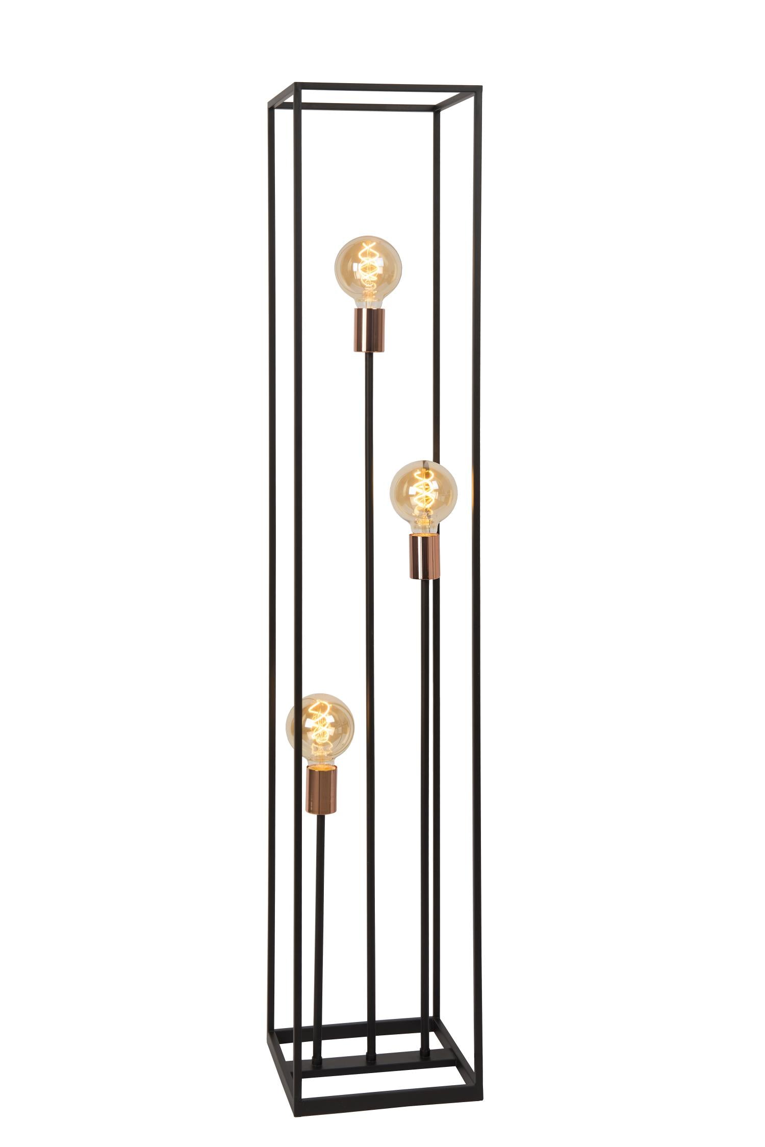 ARTHUR - Vloerlamp - 3xE27 - Zwart
