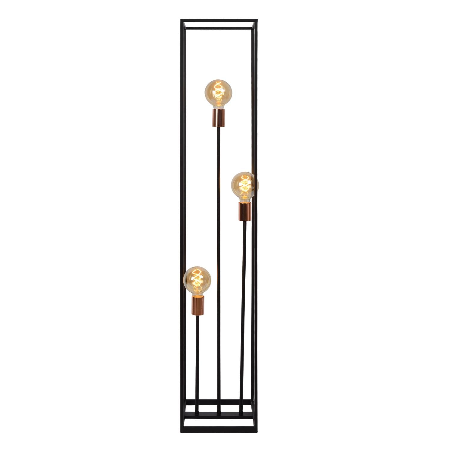 ARTHUR - Vloerlamp - 3xE27 - Zwart