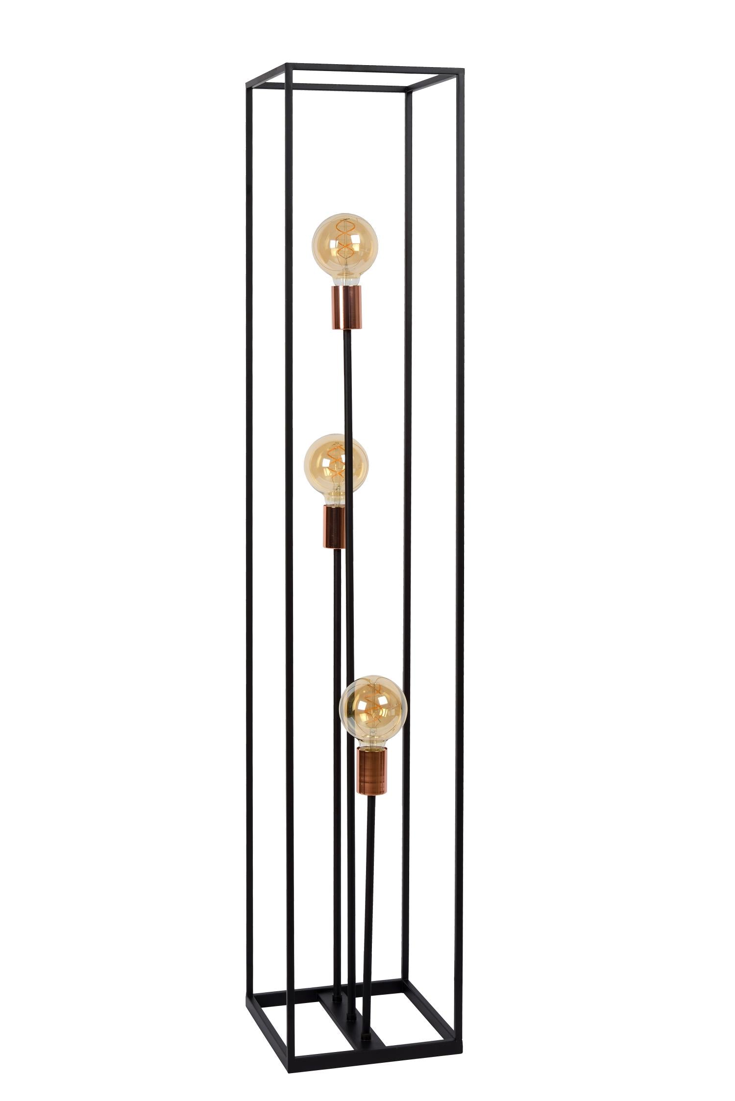ARTHUR - Vloerlamp - 3xE27 - Zwart