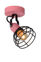 POLA - Spot plafonnier Chambre d'enfant - Ø 10,5 cm - 1xE27 - Rose
