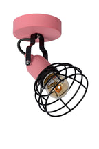 POLA - Spot plafonnier Chambre d'enfant - Ø 10,5 cm - 1xE27 - Rose