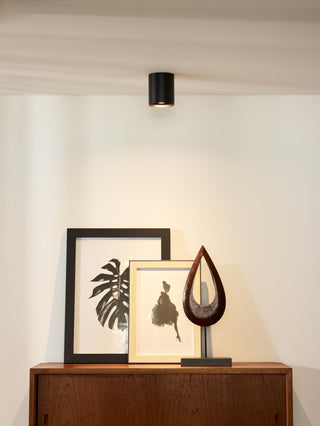 BODI - Spot plafonnier - Ø 8 cm - 1xGU10 - Noir