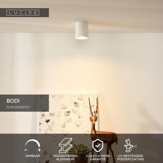 BODI - Spot plafonnier - Ø 8 cm - 1xGU10 - Blanc