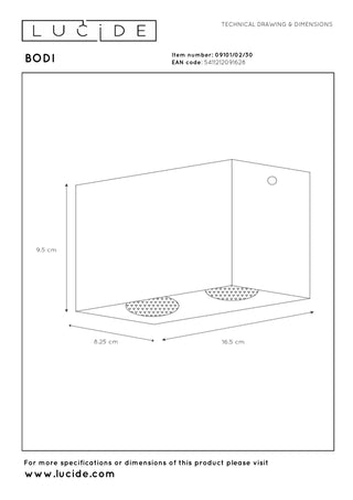BODI - Spot plafonnier - 2xGU10 - Noir
