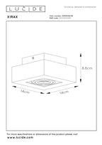 XIRAX - Plafondspot - LED Dim to warm - GU10 - 1x5W 2200K/3000K - Zwart