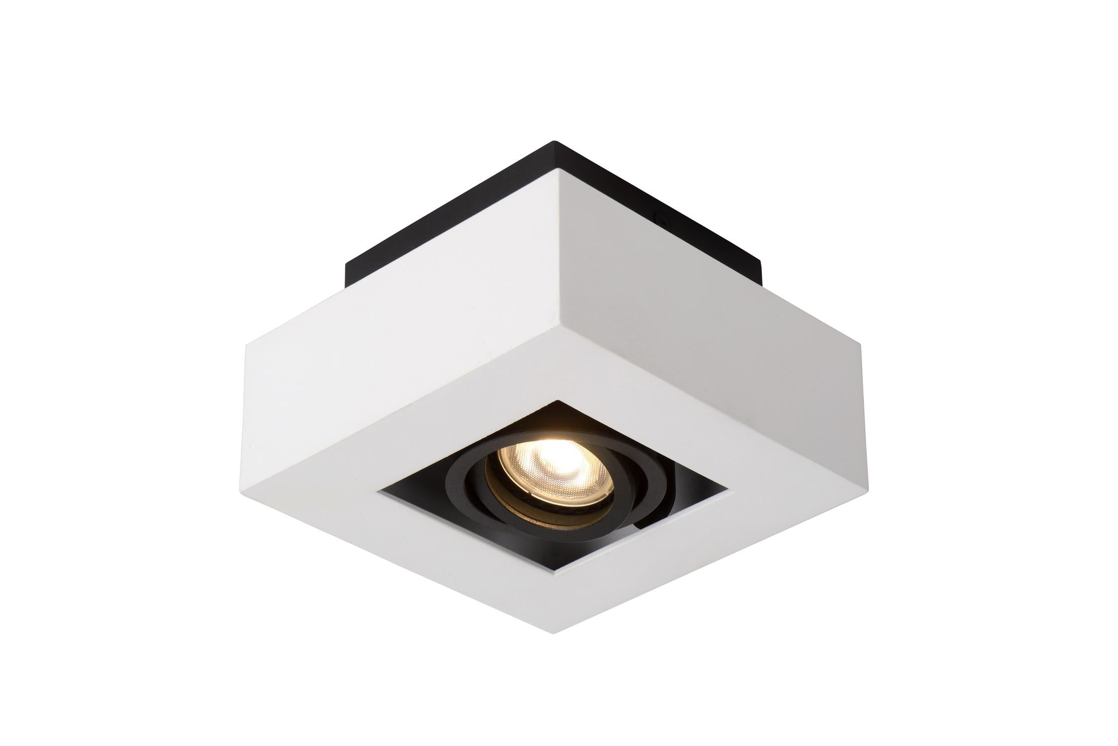 XIRAX - Plafondspot - LED Dim to warm - GU10 - 1x5W 2200K/3000K - Wit