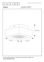 XIRAX - Plafondspot - LED Dim to warm - GU10 - 1x5W 2200K/3000K - Wit
