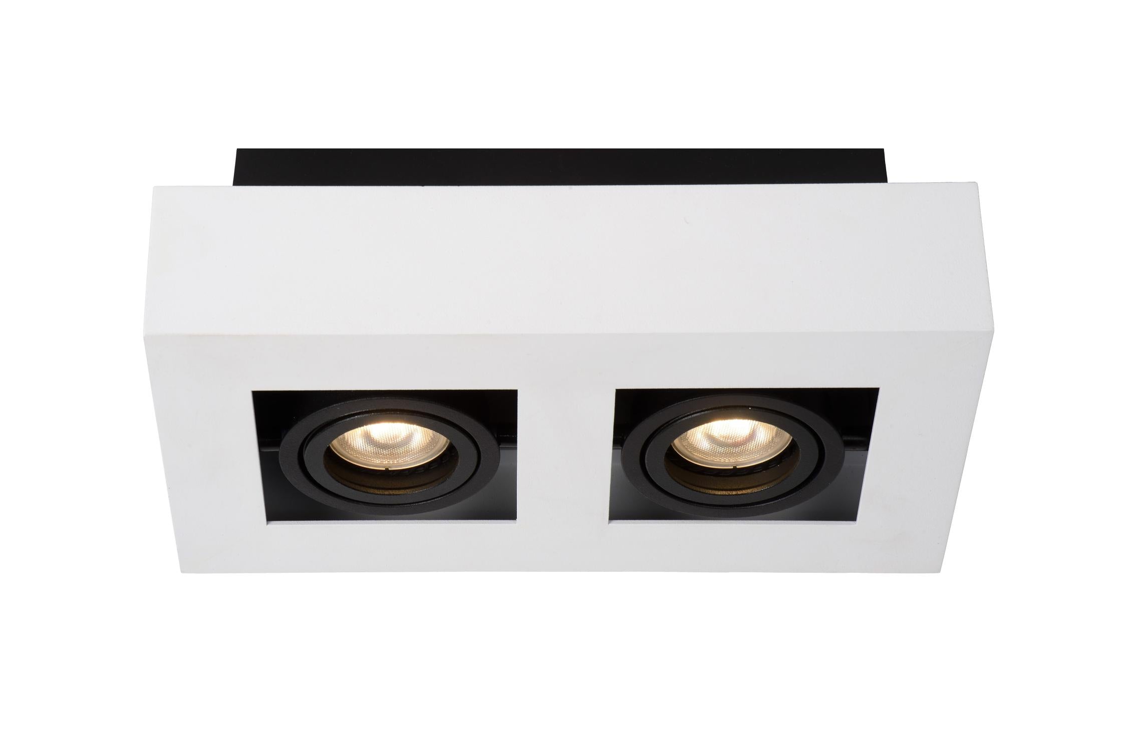 XIRAX - Ceiling spot - LED Dim to warm - GU10 - 2x5W 2200K/3000K - White