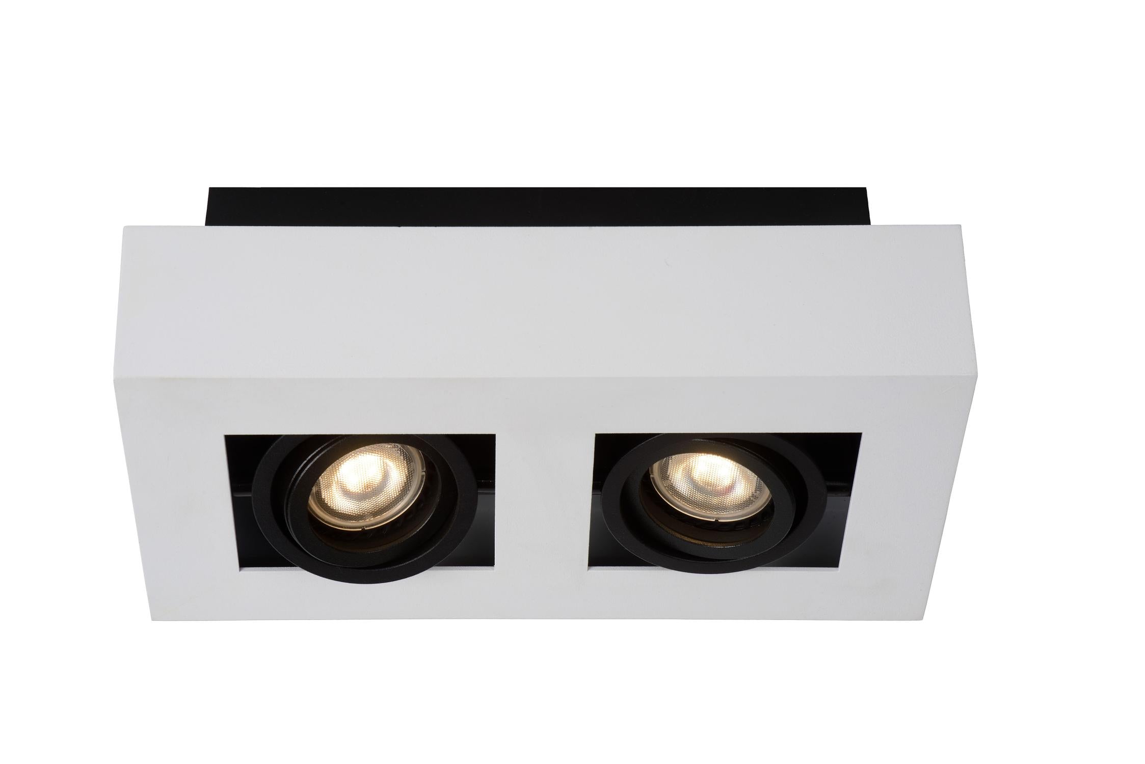 XIRAX - Ceiling spot - LED Dim to warm - GU10 - 2x5W 2200K/3000K - White