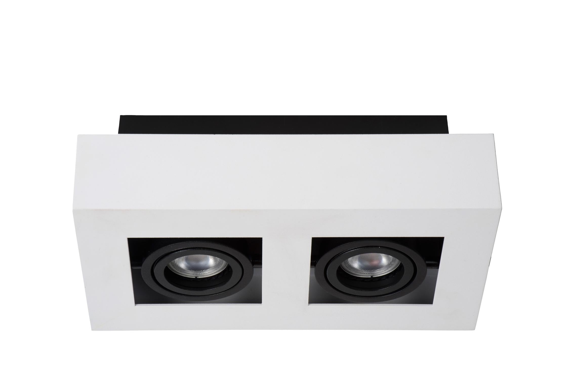 XIRAX - Ceiling spot - LED Dim to warm - GU10 - 2x5W 2200K/3000K - White