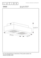 XIRAX - Ceiling spot - LED Dim to warm - GU10 - 2x5W 2200K/3000K - White