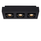 XIRAX - Ceiling spot - LED Dim to warm - GU10 - 3x5W 2200K/3000K - Black