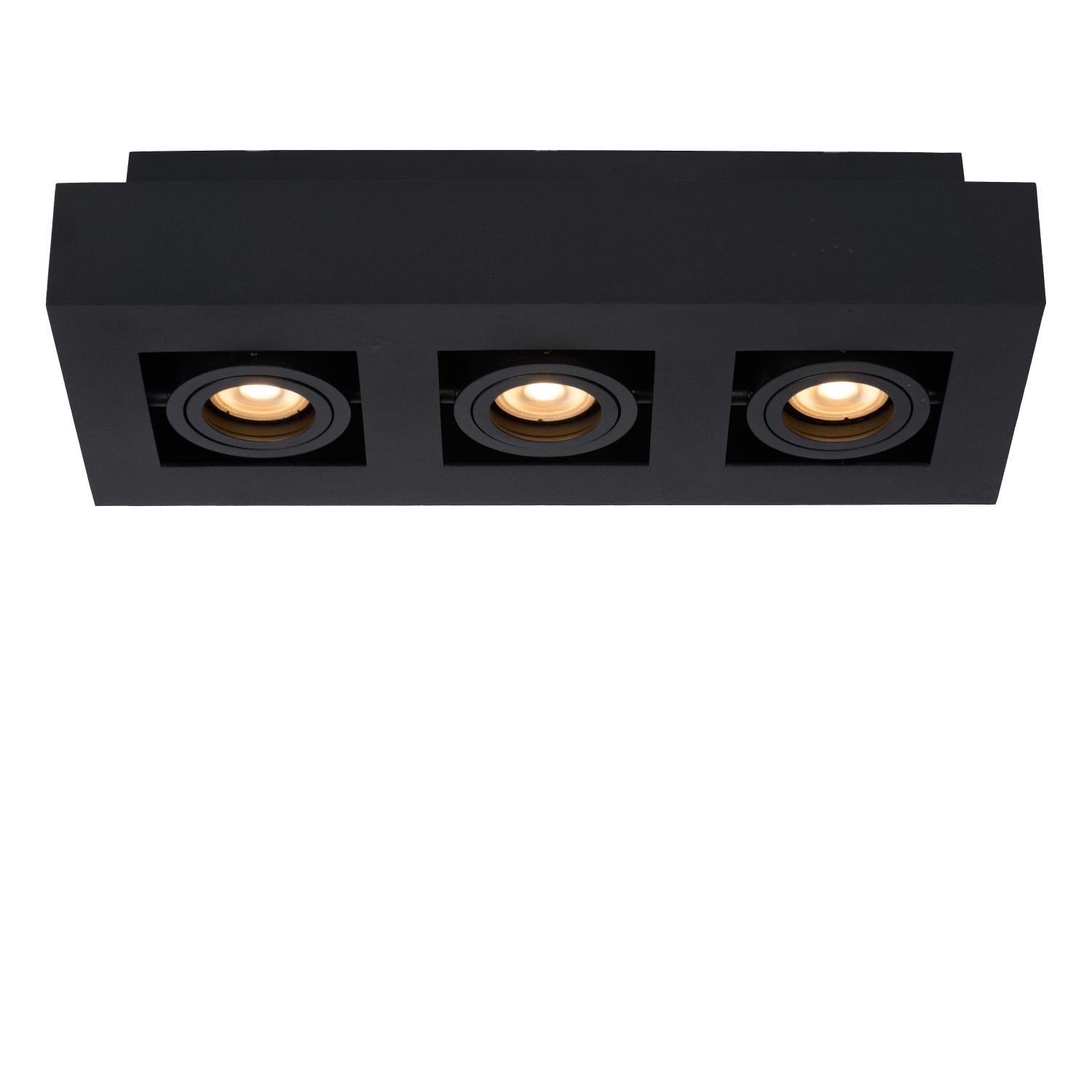 XIRAX - Ceiling spot - LED Dim to warm - GU10 - 3x5W 2200K/3000K - Black