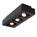 XIRAX - Ceiling spot - LED Dim to warm - GU10 - 3x5W 2200K/3000K - Black
