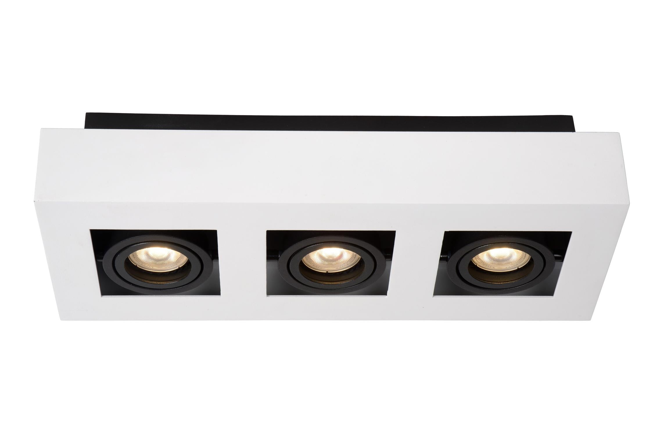 XIRAX - Ceiling spot - LED Dim to warm - GU10 - 3x5W 2200K/3000K - White