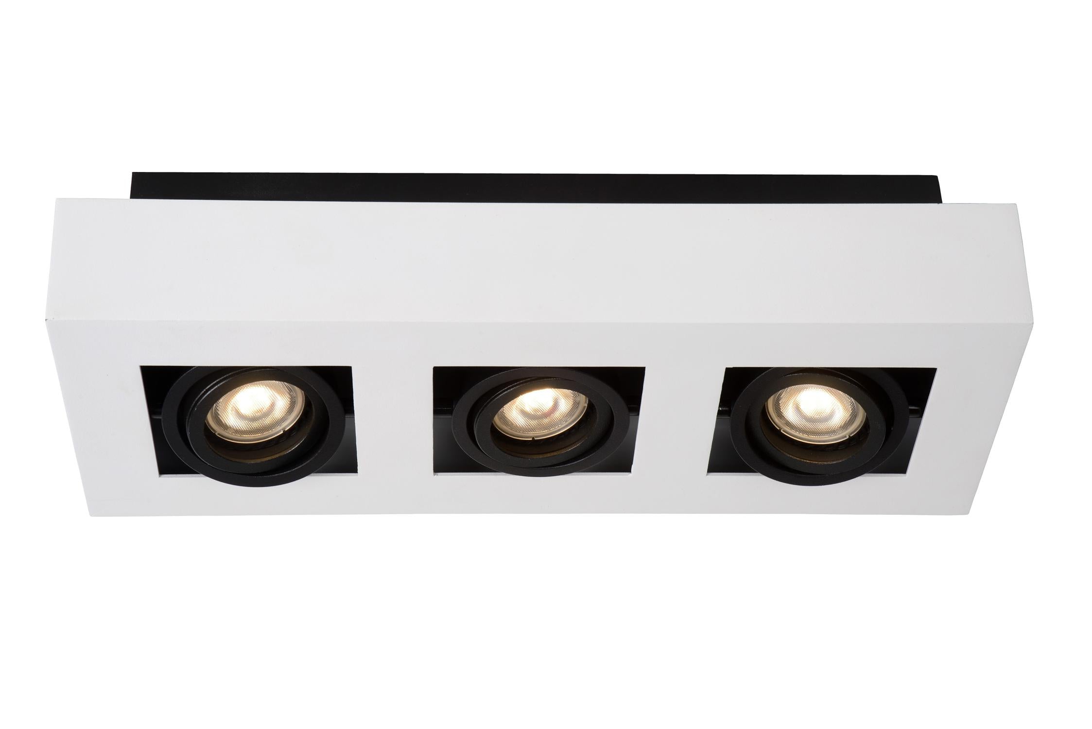 XIRAX - Ceiling spot - LED Dim to warm - GU10 - 3x5W 2200K/3000K - White