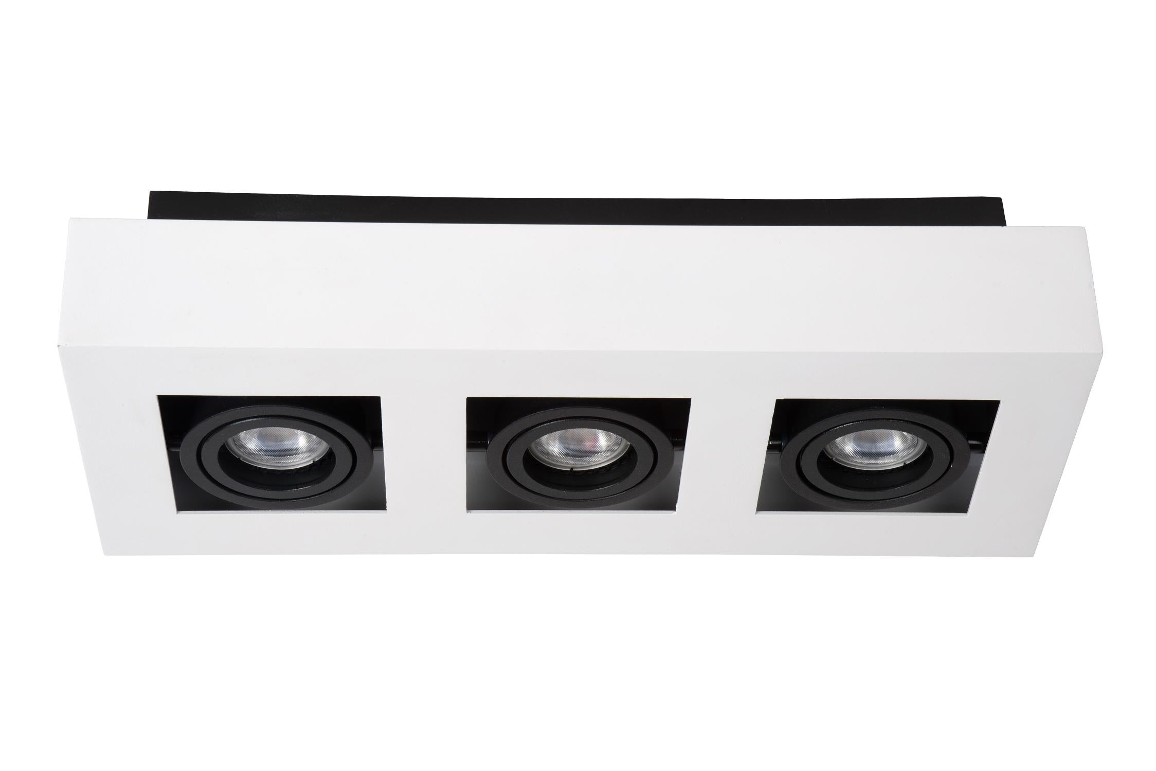 XIRAX - Ceiling spot - LED Dim to warm - GU10 - 3x5W 2200K/3000K - White