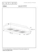 XIRAX - Ceiling spot - LED Dim to warm - GU10 - 3x5W 2200K/3000K - White