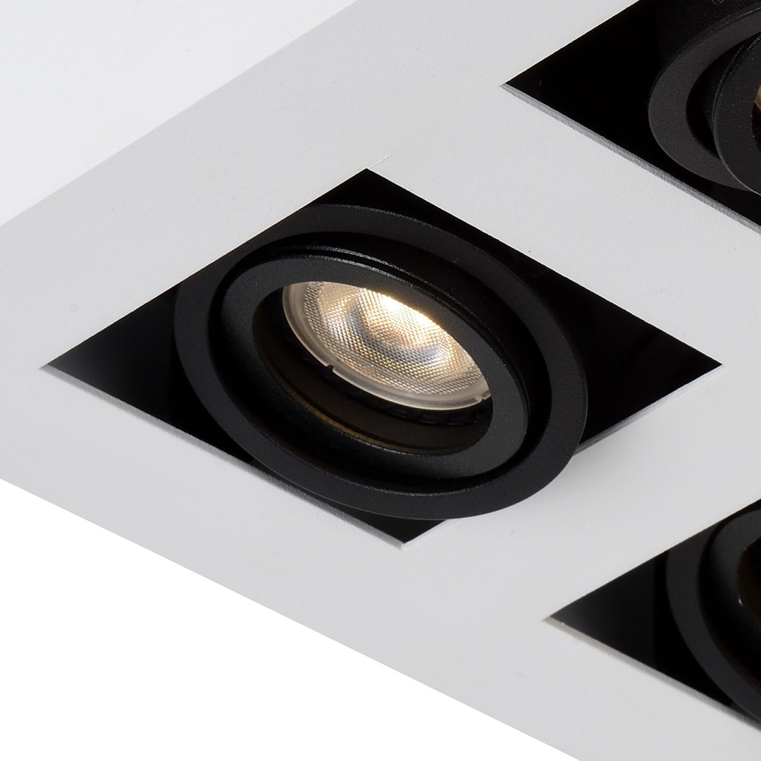 XIRAX - Ceiling spot - LED Dim to warm - GU10 - 4x5W 2200K/3000K - White