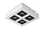 XIRAX - Ceiling spot - LED Dim to warm - GU10 - 4x5W 2200K/3000K - White