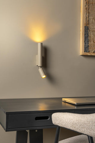 OTIMO - Wandspot / Wandlamp - 2xGU10 - Taupe | Essential