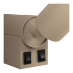 OTIMO - Wandspot / Wandlamp - 2xGU10 - Koffie | Essential