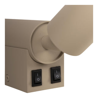 OTIMO - Wandspot / Wandlamp - 2xGU10 - Koffie | Essential