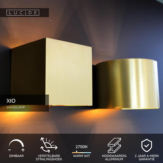 XIO - Wall light - LED Dimmable - G9 - 1x4W 2700K - Adjustable beam angle - Matt Gold / Brass