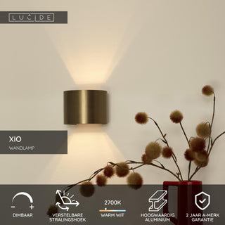 XIO - Applique murale - LED Var. - G9 - 1x3,5W 2700K - Angle d'éclairage réglable - Brun rouille